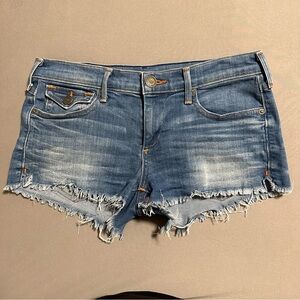 True Religion cut off jean shorts